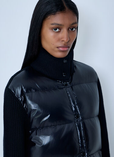 Wool-And-Cashmere-Blend Cardigan Moncler Wool-And-Cashmere-Blend Cardigan Black mon0263043