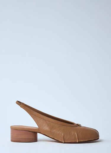 Maison Margiela Tabi Slingback Shoes Beige mla0259024