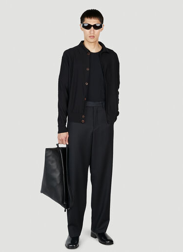 Lemaire 컨버터블 칼라 카디건 Black lem0152008