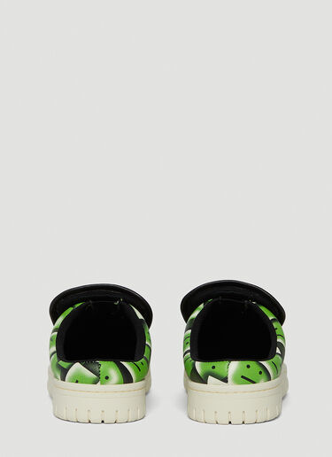 Acne Studios Face Print Slip On Sneakers Green acn0247026