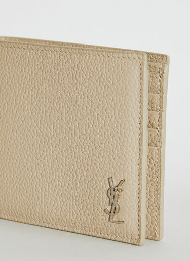 Saint Laurent Tiny Cassandre East/West Wallet Beige sla0154054