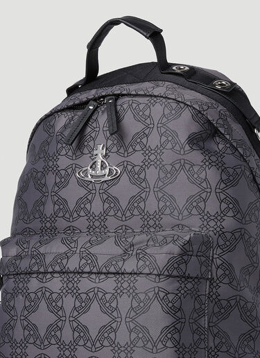 Vivienne Westwood Edward Orb Embroidery Backpack Grey vvw0152089