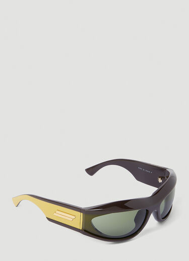 Wrap Around Sunglasses Bottega Veneta Wrap Around Sunglasses Yellow bov0352005