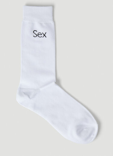 More Joy Sex Socks White mjy0347079