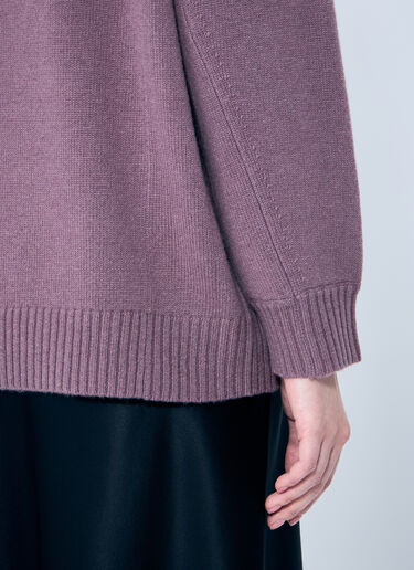 Max Mara Oversized Wool And Cashmere Sweater Purple max0259019
