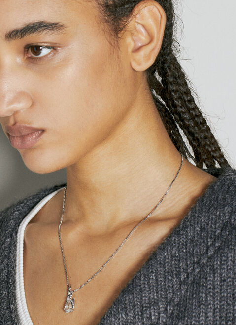 Alan Crocetti Mini Gem In Heat Necklace Silver acr0354006