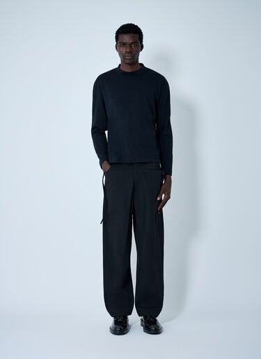 Layered Knit T-Shirt J.L-A.L Layered Knit T-Shirt Black jla0162006