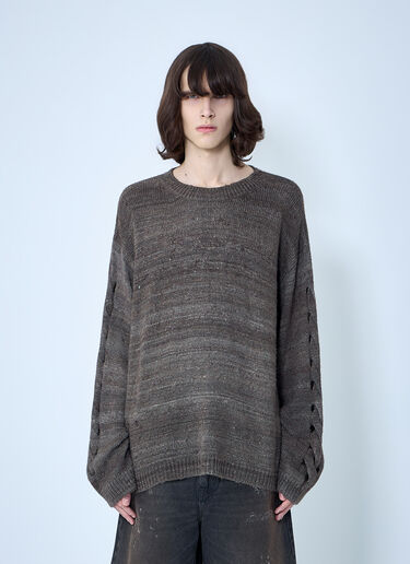 Our Legacy Popover Roundneck Sweater Brown our0164026