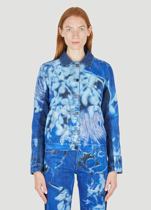 Paula Canovas del Vas Printed Denim Jacket Blue pcd0248001