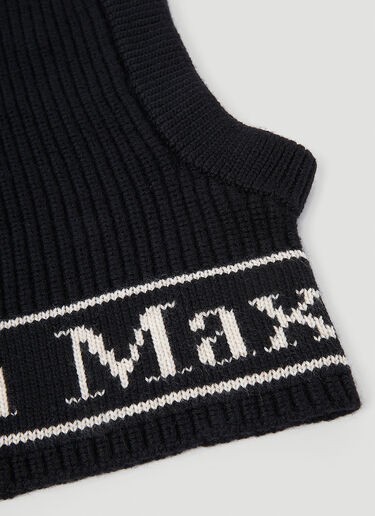 Max Mara Gong Wool Balaclava Black max0254084