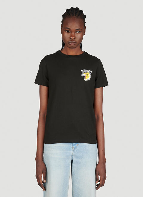 Kenzo Tiger Varsity T-Shirt Purple knz0253005
