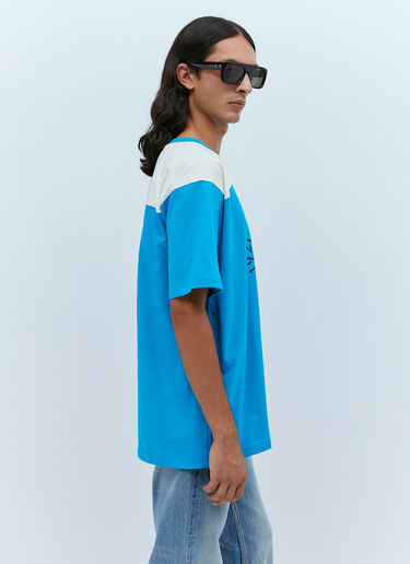 Gucci Logo Print T-Shirt Blue guc0153060