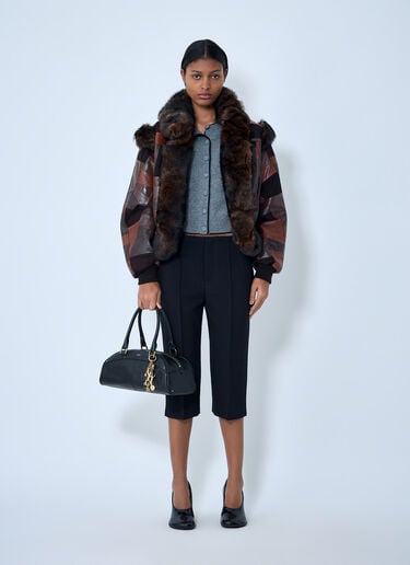 Patchwork Leather Jacket Chloé Patchwork Leather Jacket Brown chl0262006