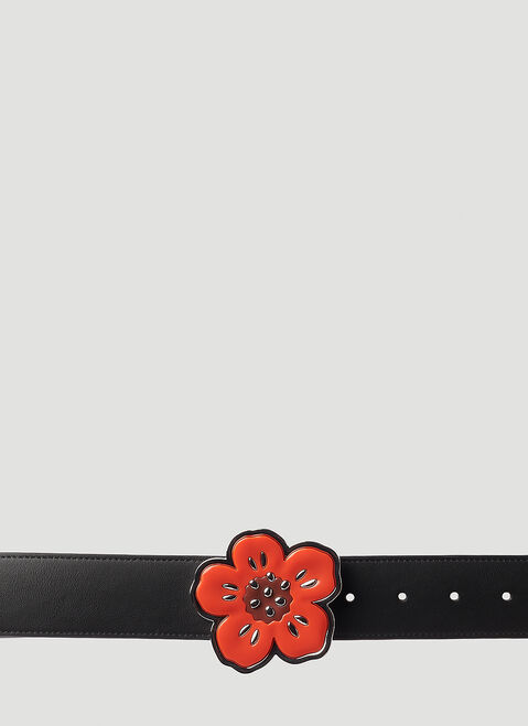 Alexander McQueen Boke Flower Belt Black amq0251017