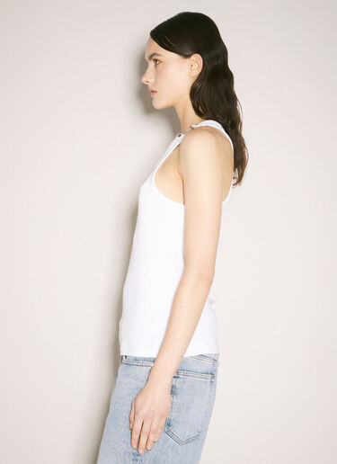 Jean Paul Gaultier Overall Buckles Tank Top White jpg0359002