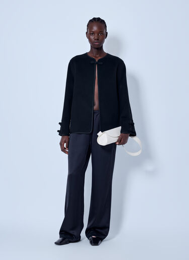 LN-CC® - RÓHE: Double-Faced Wool Pankou Jacket - Black RÓHE Double-Faced Wool Pankou Jacket Black roe0266010