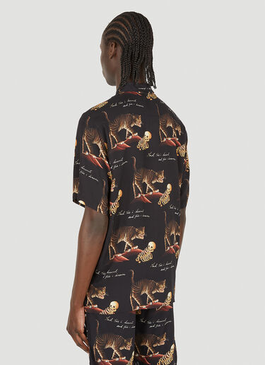 Abstract Motif Short Sleeve Shirt Endless Joy Abstract Motif Short Sleeve Shirt Black enj0148005