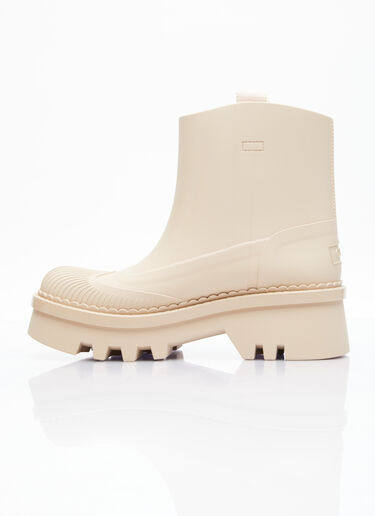 Chloé Raina Rain Boots Beige chl0255032