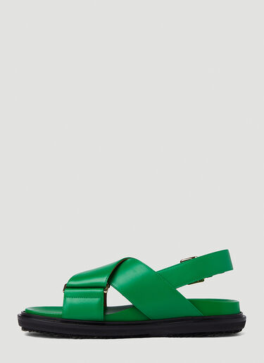 Marni Fussbett Sandals Green mni0251026