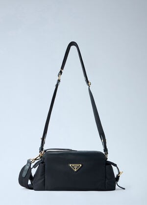 Prada Explore Small Re-Nylon and Leather Shoulder Bag Black pra0265022
