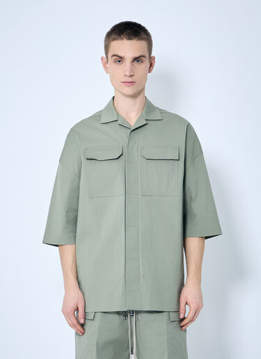 Rick Owens Tommy 工装衬衫  绿色 ric0159019