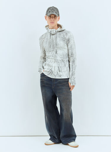 Acne Studios Zippered Dyed Sweatshirt Grey acn0158001
