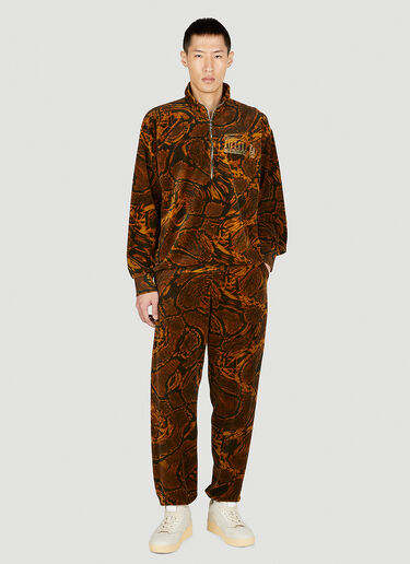 Psysnake Half Zip Sweatshirt Aries x Juicy Couture Psysnake Half Zip Sweatshirt Brown ajy0352001