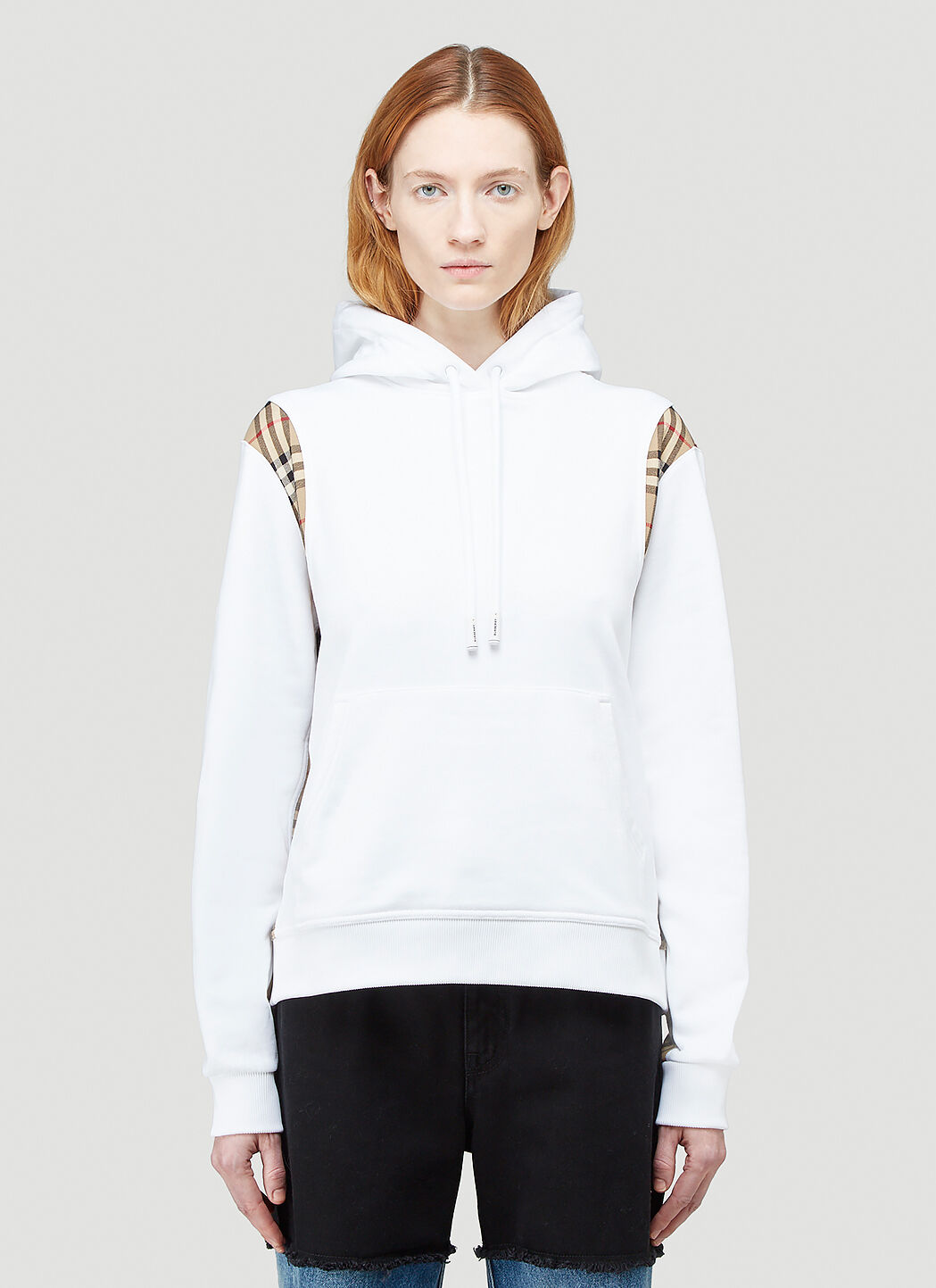 Burberry hoodie hotsell womens white
