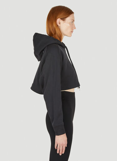 adidas by Stella McCartney Cropped Hooded Sweatshirt Black asm0248002