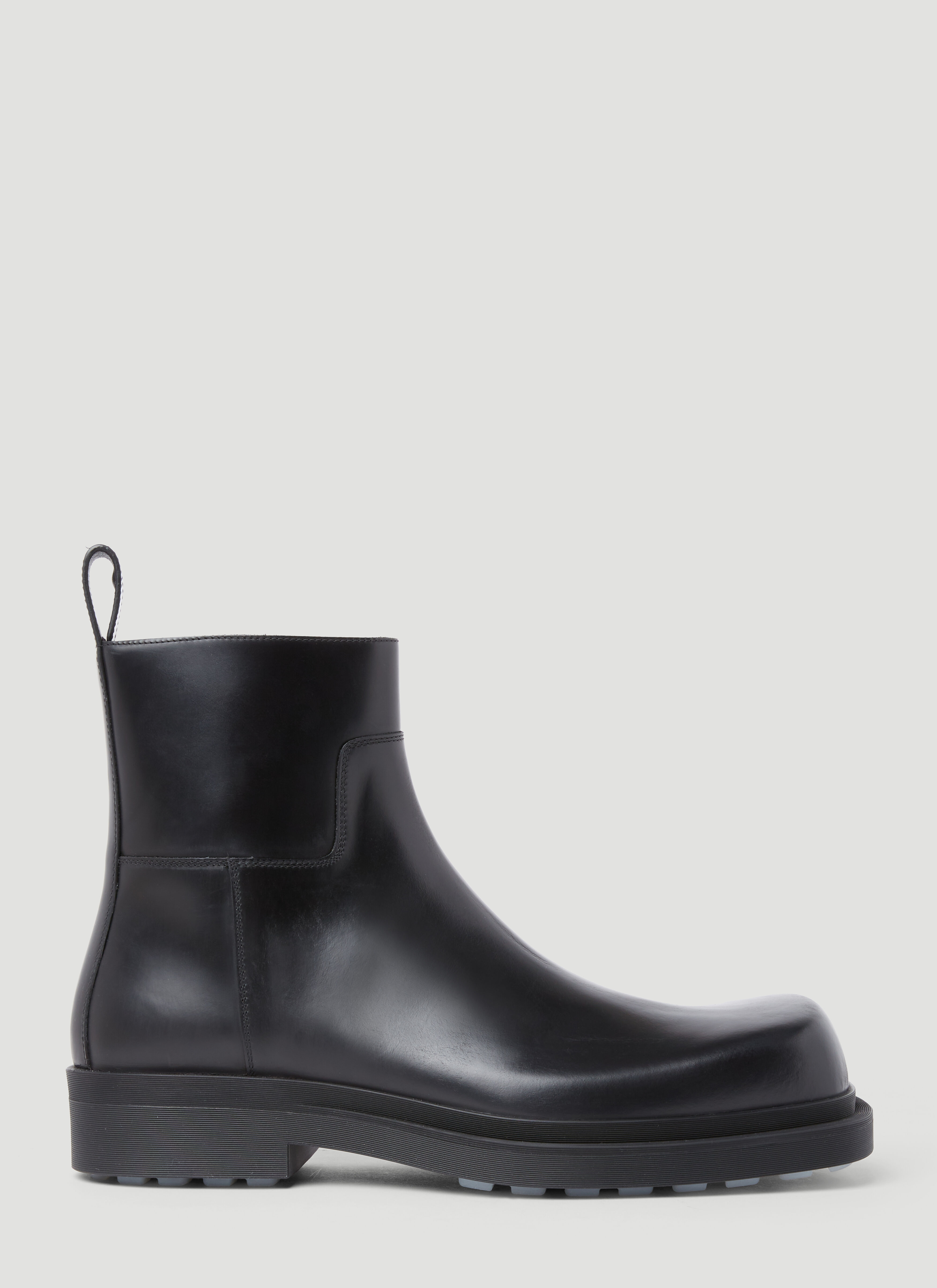 Bottega Veneta Ben Leather Ankle Boots Black bov0154012