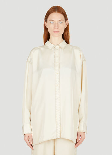 TOTEME Embroidered Shirt Cream tot0251031