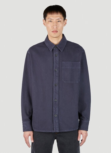 A.P.C. Dark Wash Denim Shirt Dark Blue apc0151012