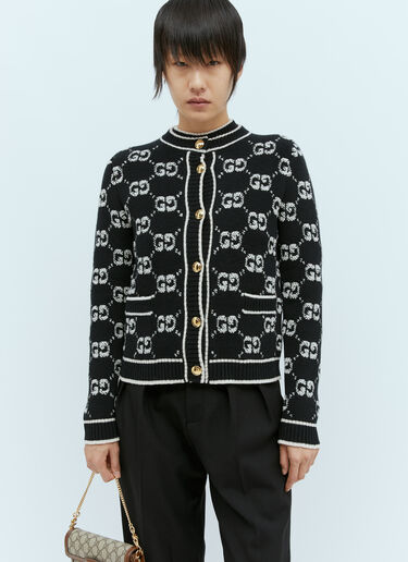 Gucci GG ウールブークレジャカード　カーディガン ブラック guc0255023