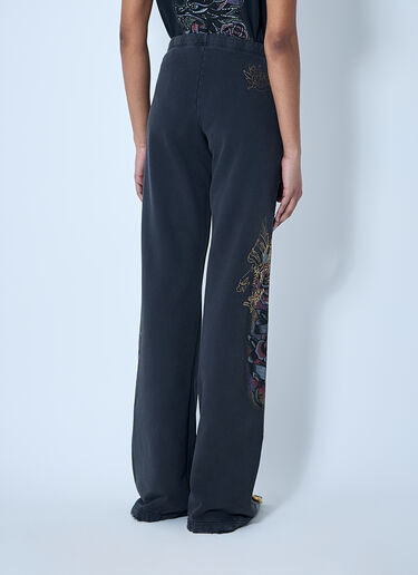 Balenciaga Tacky Tattoo Flared Track Pants Black bal0259050