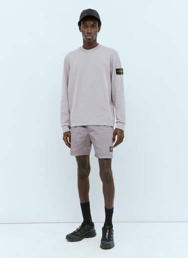 Stone Island 徽标贴饰针织衫 粉色 sto0156074