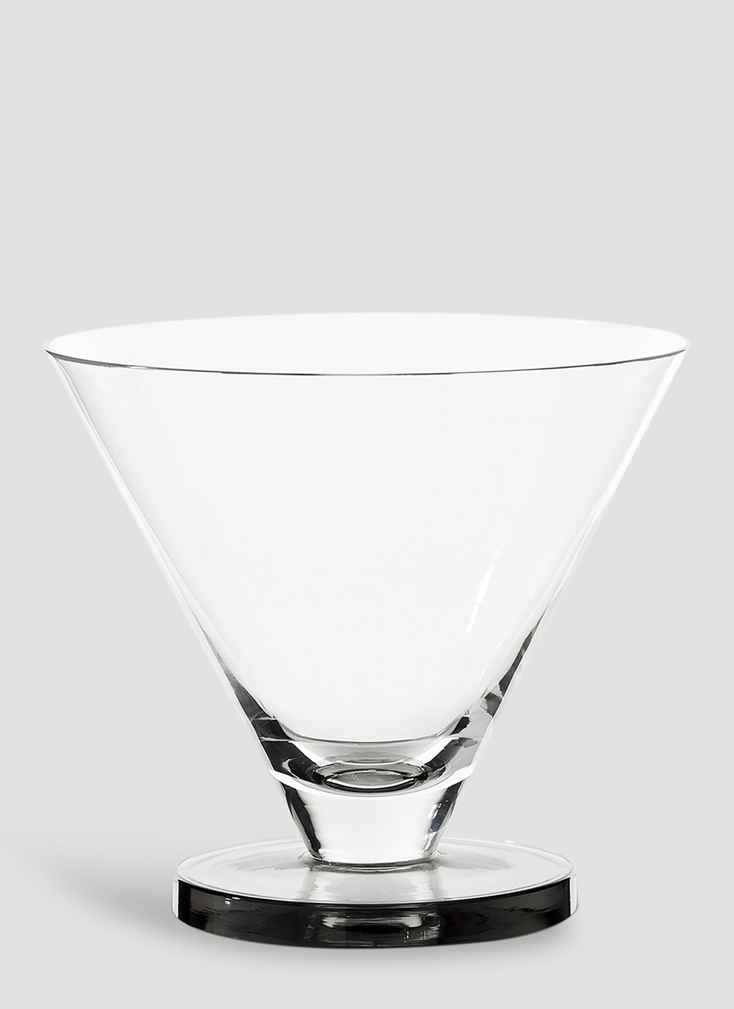 Tom Dixon Set Of Two Puck Cocktail Glass In Grey