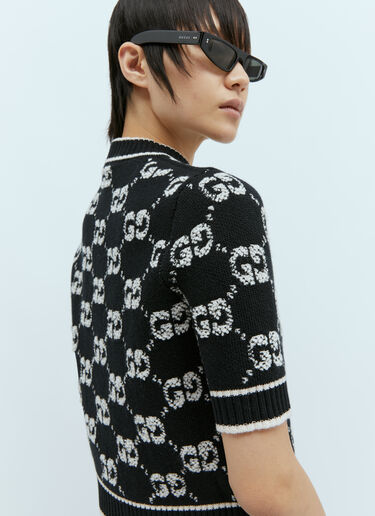 Gucci GG ウールブークレジャカードトップス ブラック guc0255026
