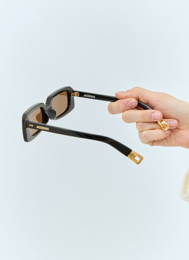 Jacquemus Les Lunettes Azzuro Sunglasses Black jas0258004