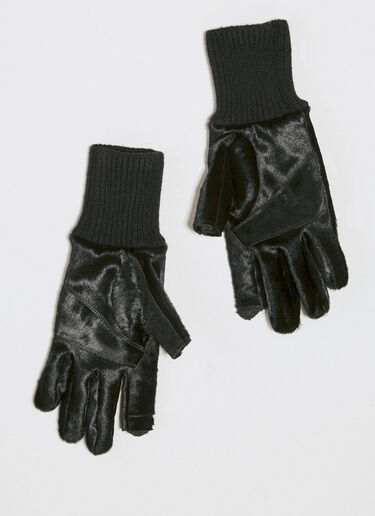 Ribcuff Hair Gloves Rick Owens Ribcuff Hair Gloves Black ric0154012