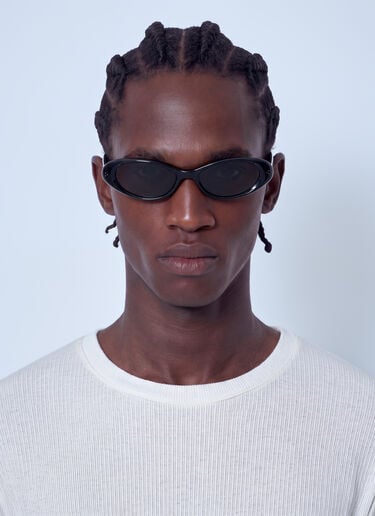 LN-CC® - Gentle Monster: Ora 01 Oval Sunglasses - Black Gentle Monster Ora 01 Oval Sunglasses Black gtm0366012