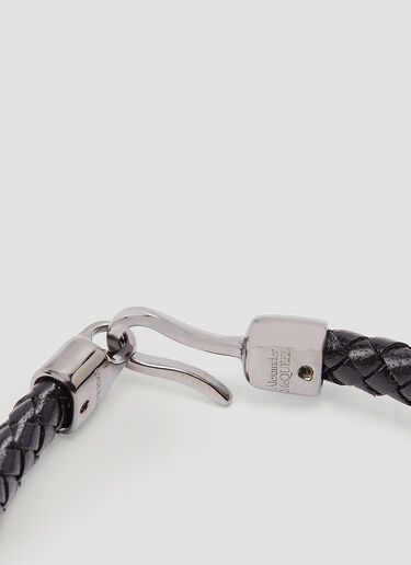 Alexander McQueen Skull Leather Bracelet Black amq0145120
