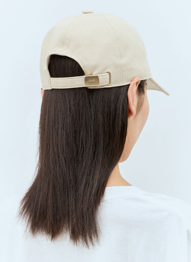 Chloé Swing Baseball Cap Beige chl0257040