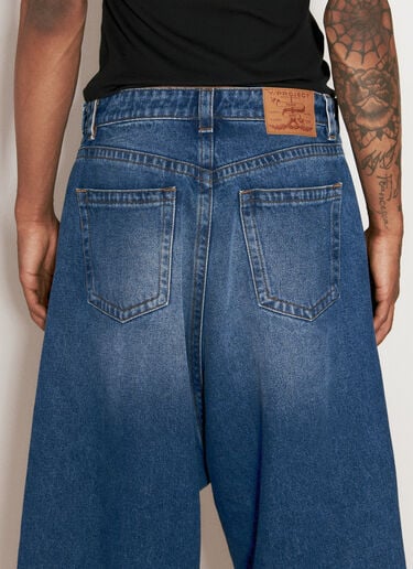 Y/PROJECT Souffle Denim Shorts Blue ypr0156016