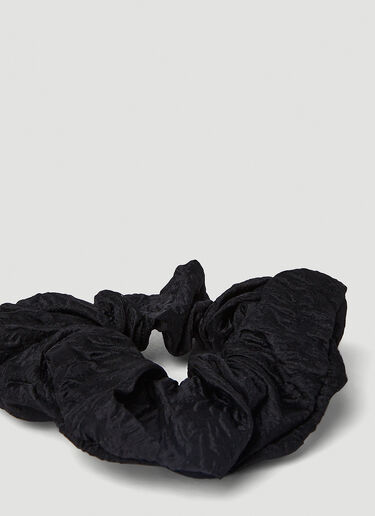 GANNI Jacquard Organza Scrunchie Black gan0251103