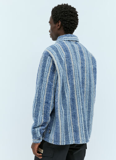 Stüssy Stripe Sherpa Shirt Blue sts0154011