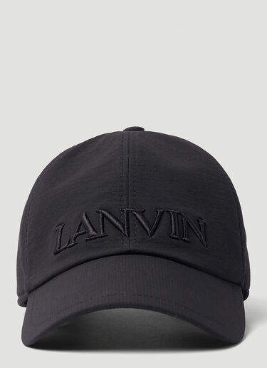 Logo Embroidery Baseball Cap Lanvin Logo Embroidery Baseball Cap Black lnv0151030