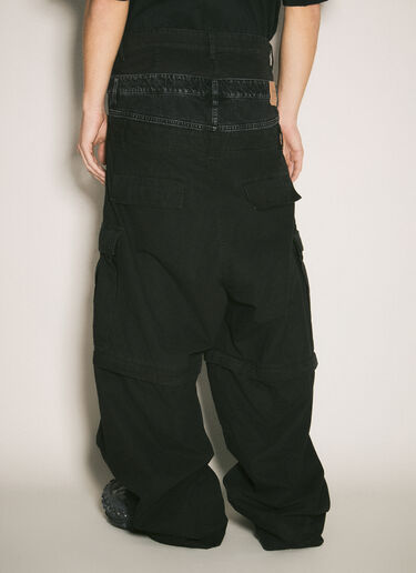 Balenciaga レイヤードカーゴパンツ ブラック bal0158008