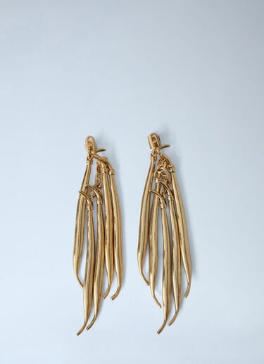 Jacquemus Les Boucles Haricots Earrings Gold jac0264033