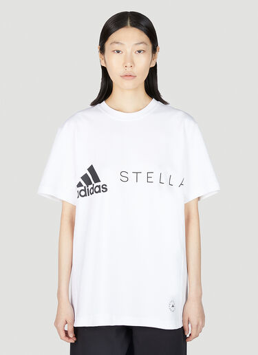 adidas by Stella McCartney Logo Print T-Shirt White asm0251003