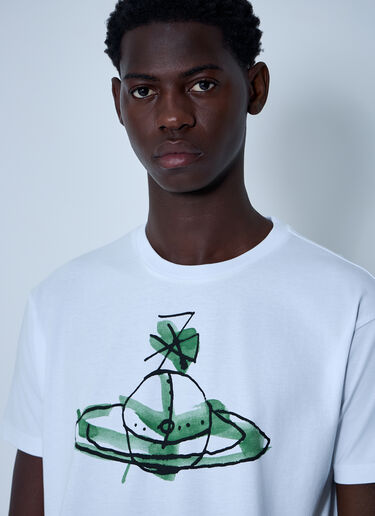 Vivienne Westwood Logo Motif T-Shirt White vvw0161001